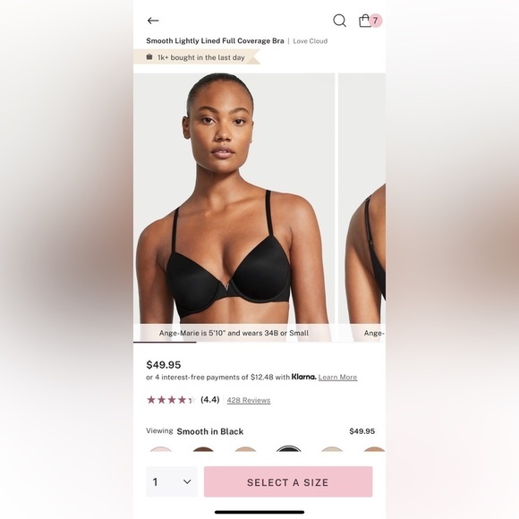 VS Love Cloud Smooth Lightly Lined Full Coverage Bra - Picture 7 of 7